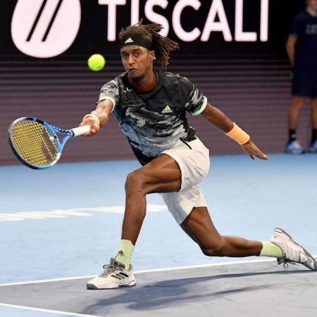 Mikael Ymer during his game.